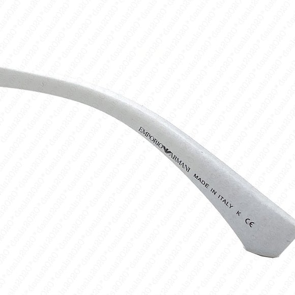 EMPORIO ARMANI EA4166Z 58726G 30mm Matte White Mirrored Sunglasses - Picture 11 of 11